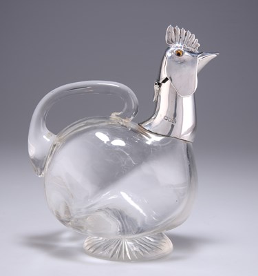 Lot 1062 - A VICTORIAN SILVER-MOUNTED NOVELTY CLARET JUG