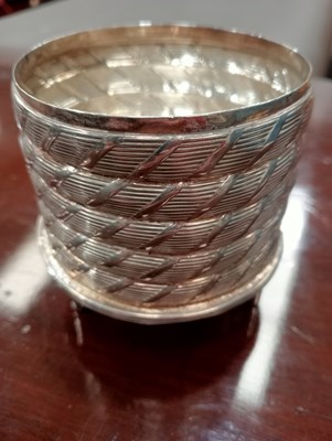 Lot 1346 - A GEORGE III SILVER BEEHIVE HONEY POT