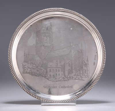Lot 1042 - AN ELIZABETH II SILVER WAITER