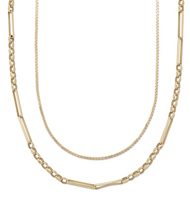 Lot 2351 - TWO CHAIN NECKLACES