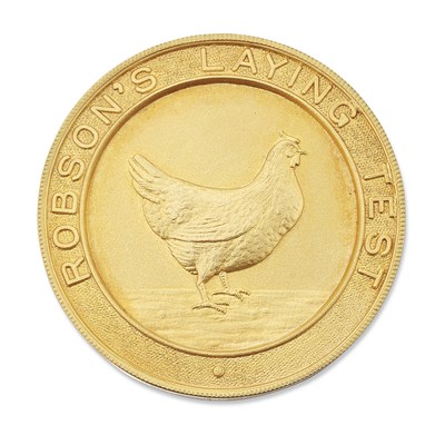 Lot 2304 - A 9 CARAT GOLD 1ST PRIZE MEDALLION